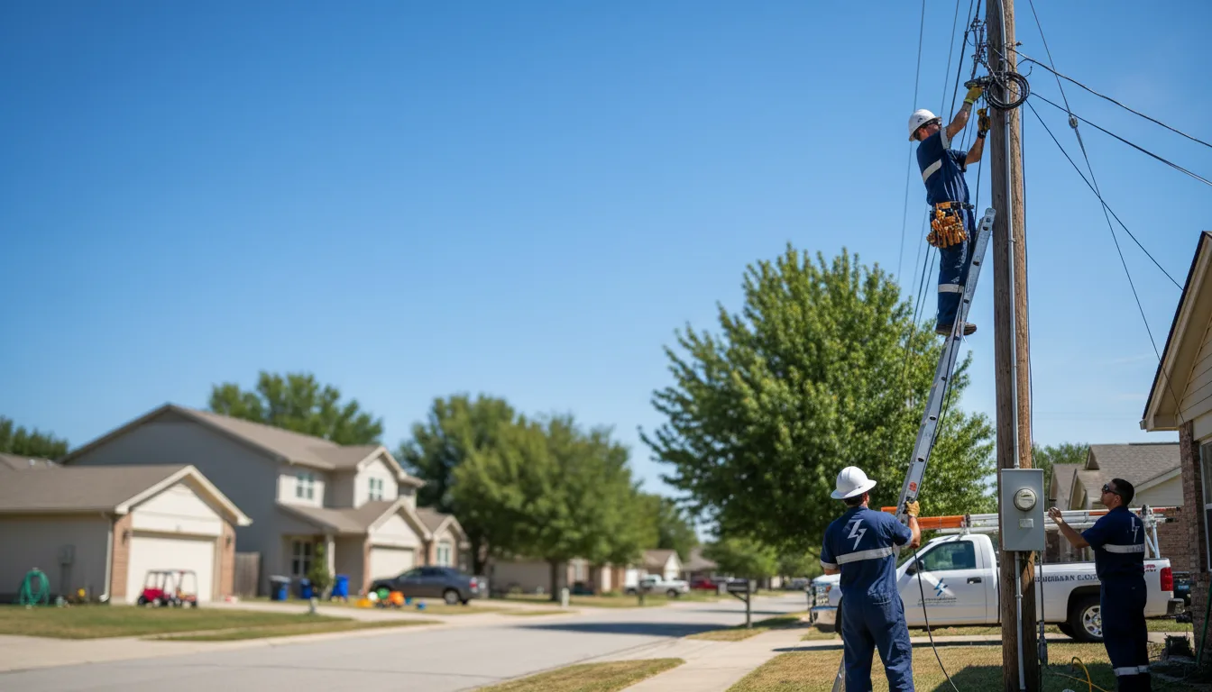 Residential electrician providing installation services in Pawnee, IL